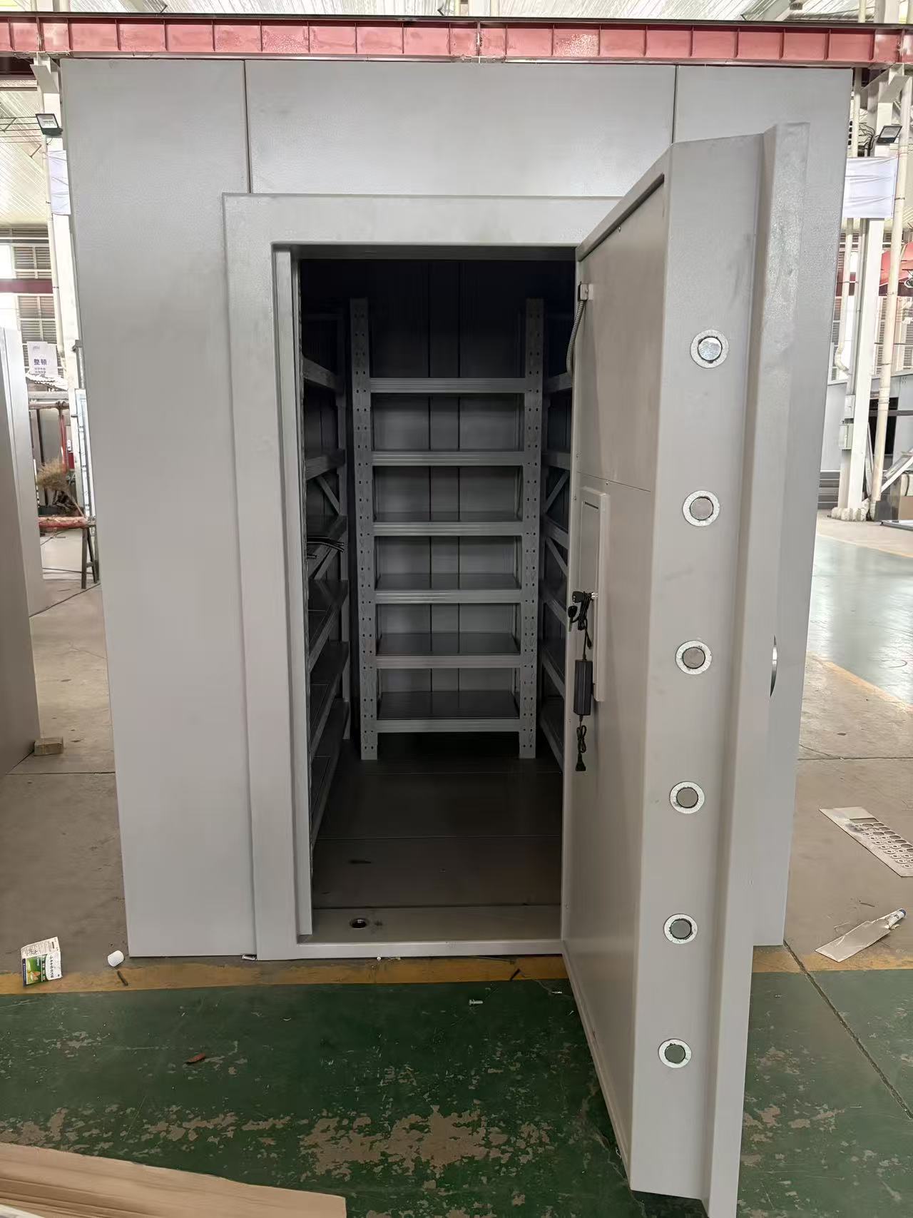 Private vault room with reinforced door